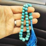 Price and Buy Persian Neyshabur Turquoise Rosary: 33 Prayer Beads Tasbih - Image 3