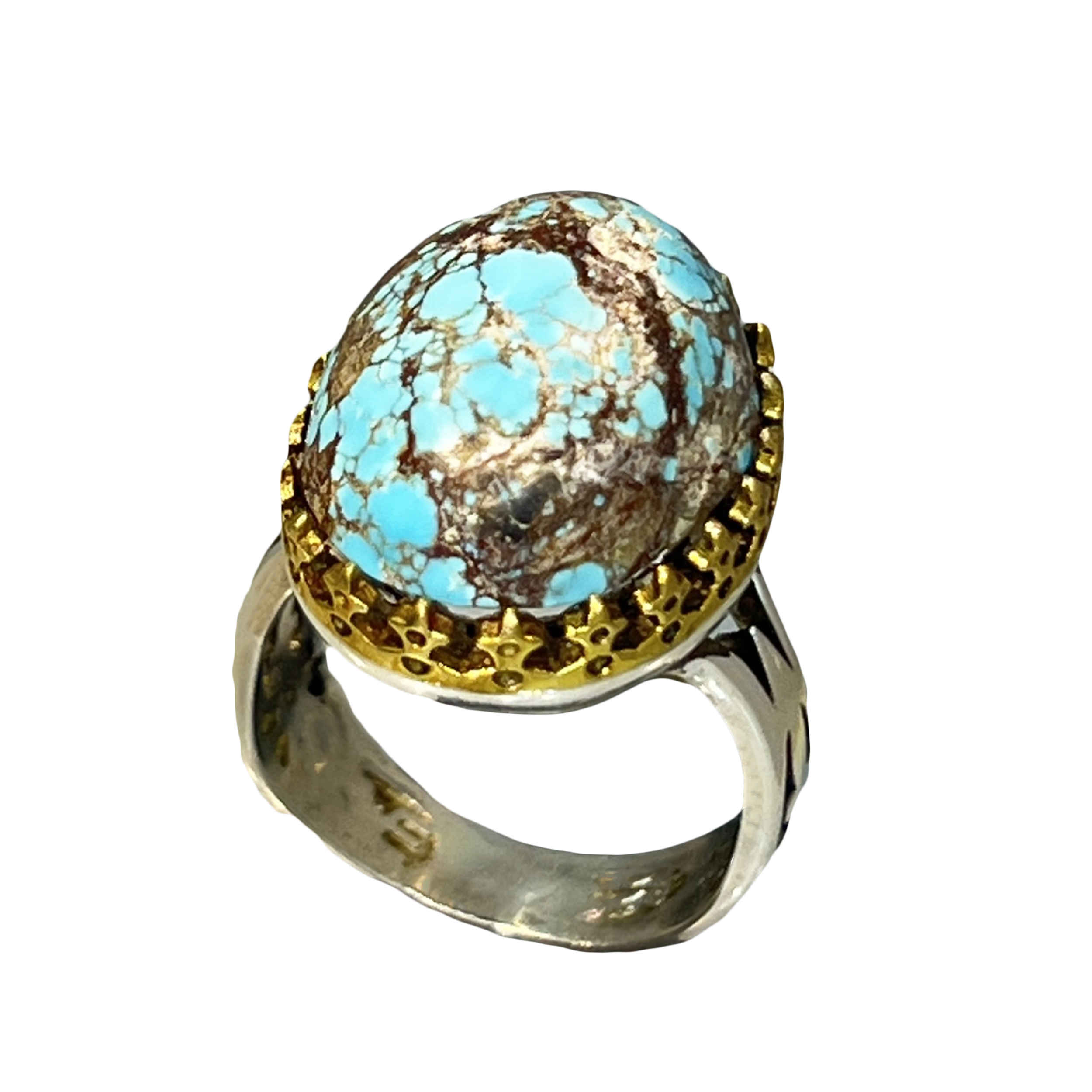 Price and Buy Persian Neyshabur Turquoise Silver Ring for Men Firouz