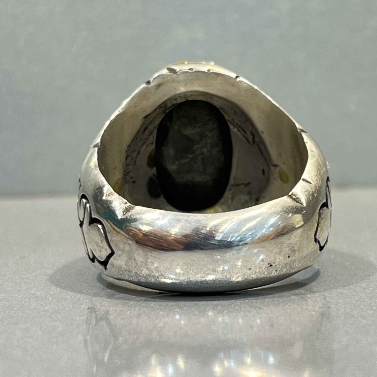 Price and Buy Persian Neyshabur Turquoise Silver Ring for Men I - Image 4