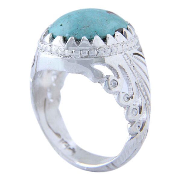 Price and Buy Persian Neyshabur Turquoise Silver Ring for Men Model Miladi_6900709867759.jpeg Price and Buy Persian Neyshabur Turquoise Silver Ring for Men Model Miladi