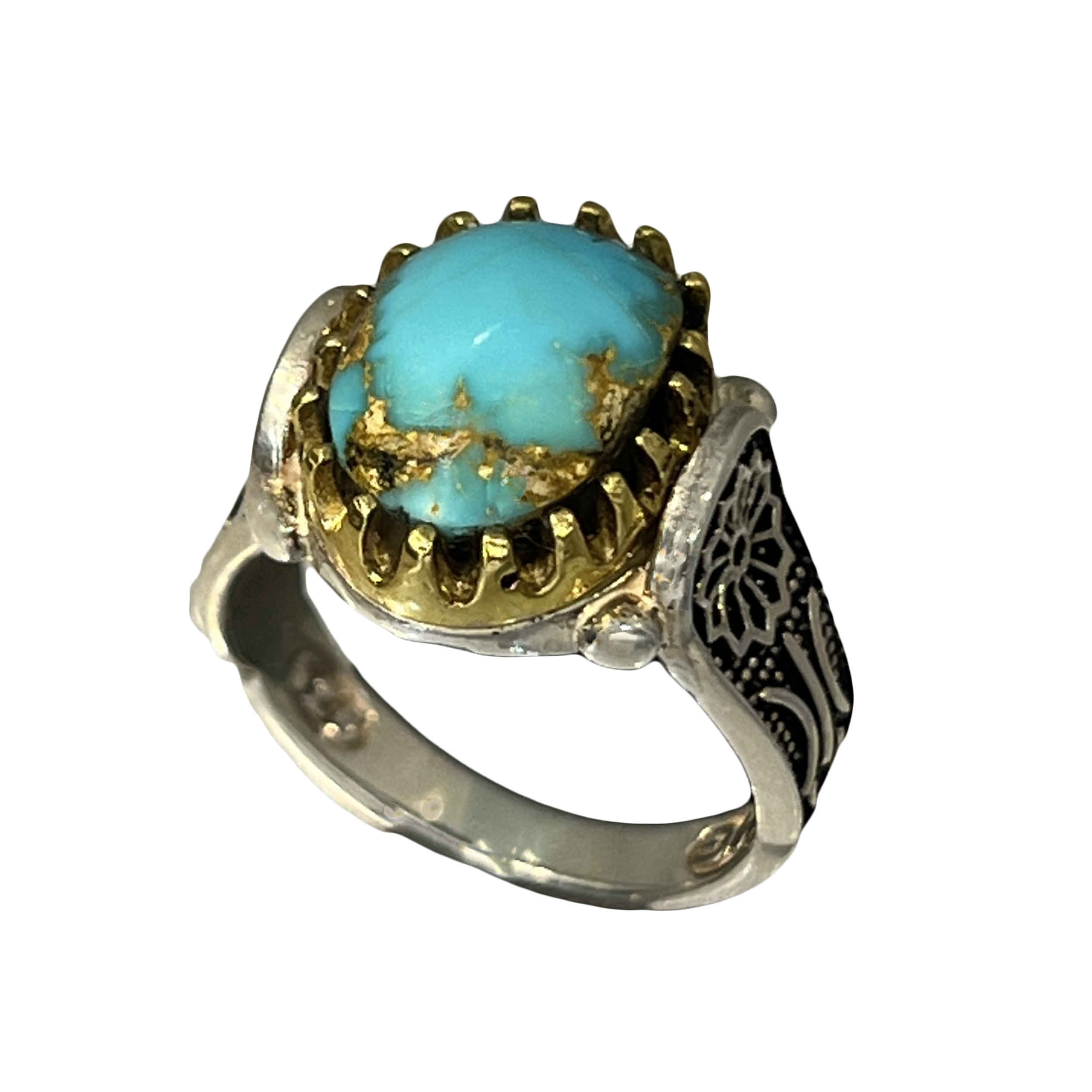 Price and Buy Persian Neyshabur Turquoise Silver Ring for Men Model Sport