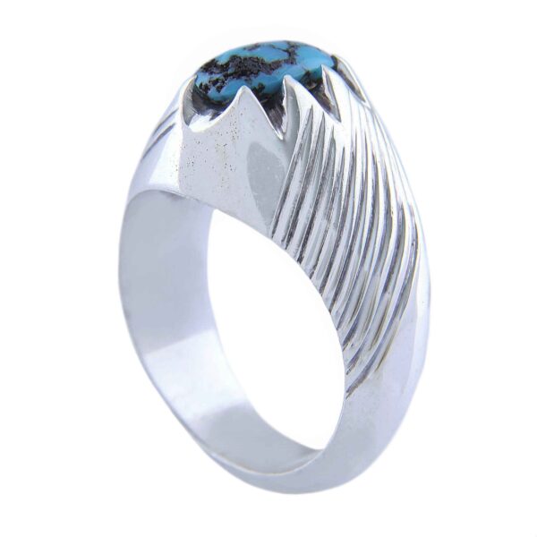Price and Buy Persian Neyshabur Turquoise Silver Ring for Men Model Striped_690025f597015.jpeg Price and Buy Persian Neyshabur Turquoise Silver Ring for Men Model Striped