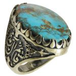 Price and Buy Persian Neyshabur Turquoise Silver Ring for Men