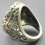 Price and Buy Persian Neyshabur Turquoise Silver Ring for Men - Image 6