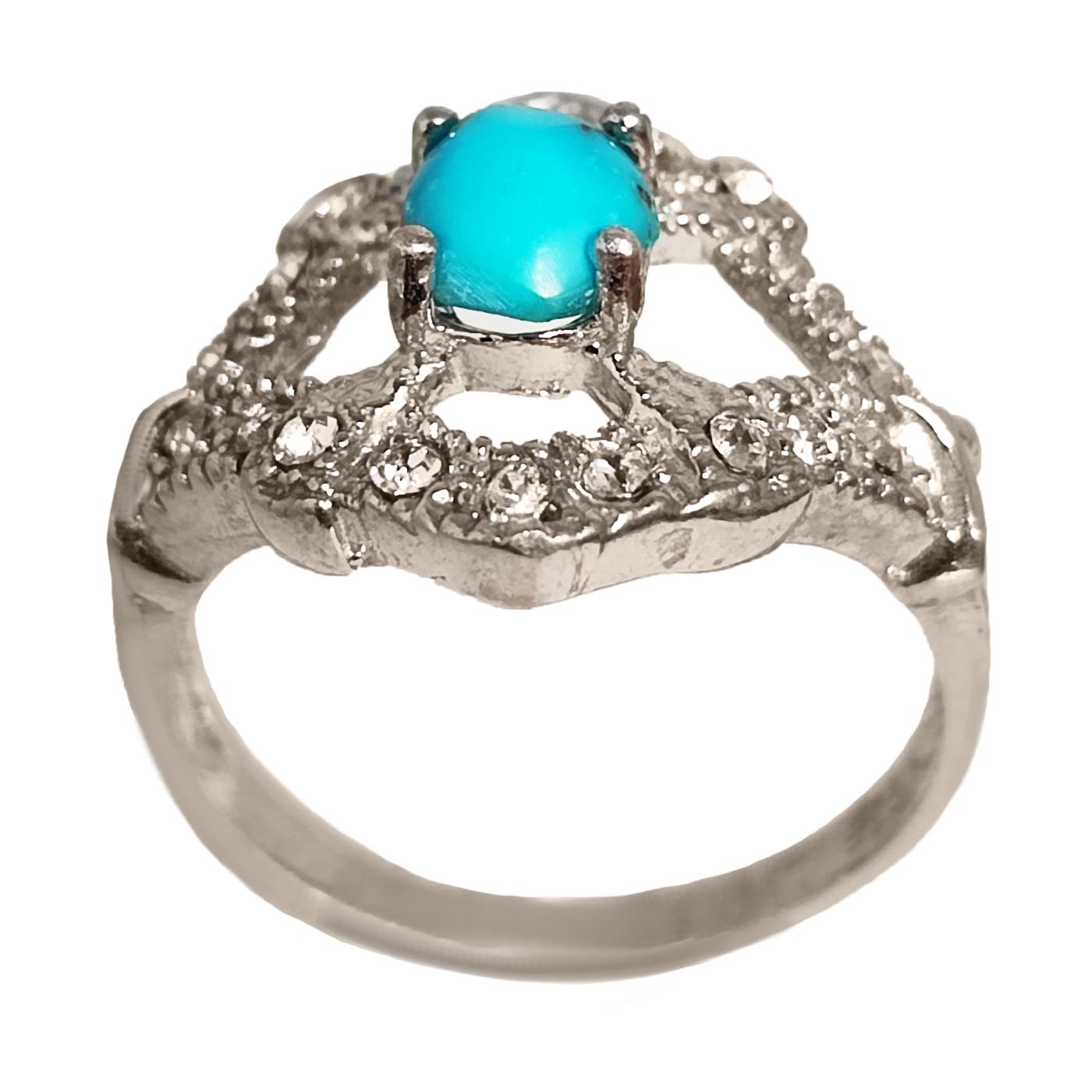 Price and Buy Persian Neyshabur Turquoise Silver Ring for Women Model Neyshabur - Image 5