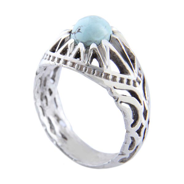 Price and Buy Persian Neyshabur Turquoise Silver Ring Handcrafted for Men AM_4605_68ffacb09813e.jpeg Price and Buy Persian Neyshabur Turquoise Silver Ring Handcrafted for Men AM_4605