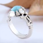 Price and Buy Persian Neyshabur Turquoise Silver Ring Handcrafted for Men - Image 4