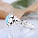 Price and Buy Persian Neyshabur Turquoise Silver Ring Handcrafted for Men - Image 5
