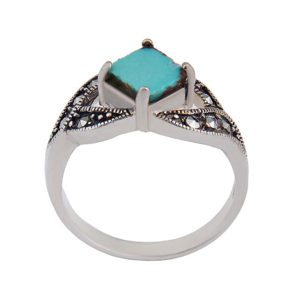 Price and Buy Persian Neyshabur Turquoise Silver Ring Handcrafted for Women Rhodium Plated_68feec3dceeae.jpeg Price and Buy Persian Neyshabur Turquoise Silver Ring Handcrafted for Women Rhodium Plated