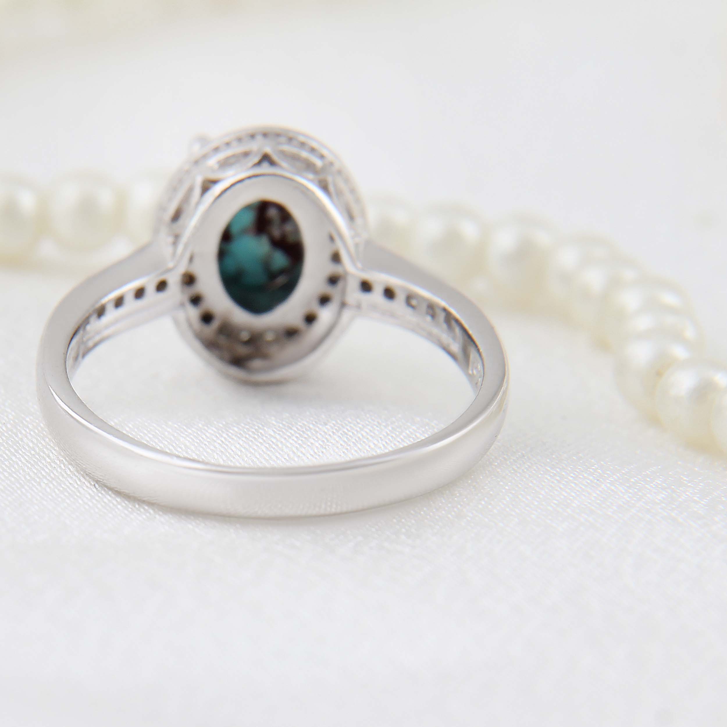 Price and Buy Persian Neyshabur Turquoise Silver Ring Handcrafted Hana - Image 7