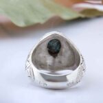 Price and Buy Persian Neyshabur Turquoise Silver Ring Handcrafted II - Image 4