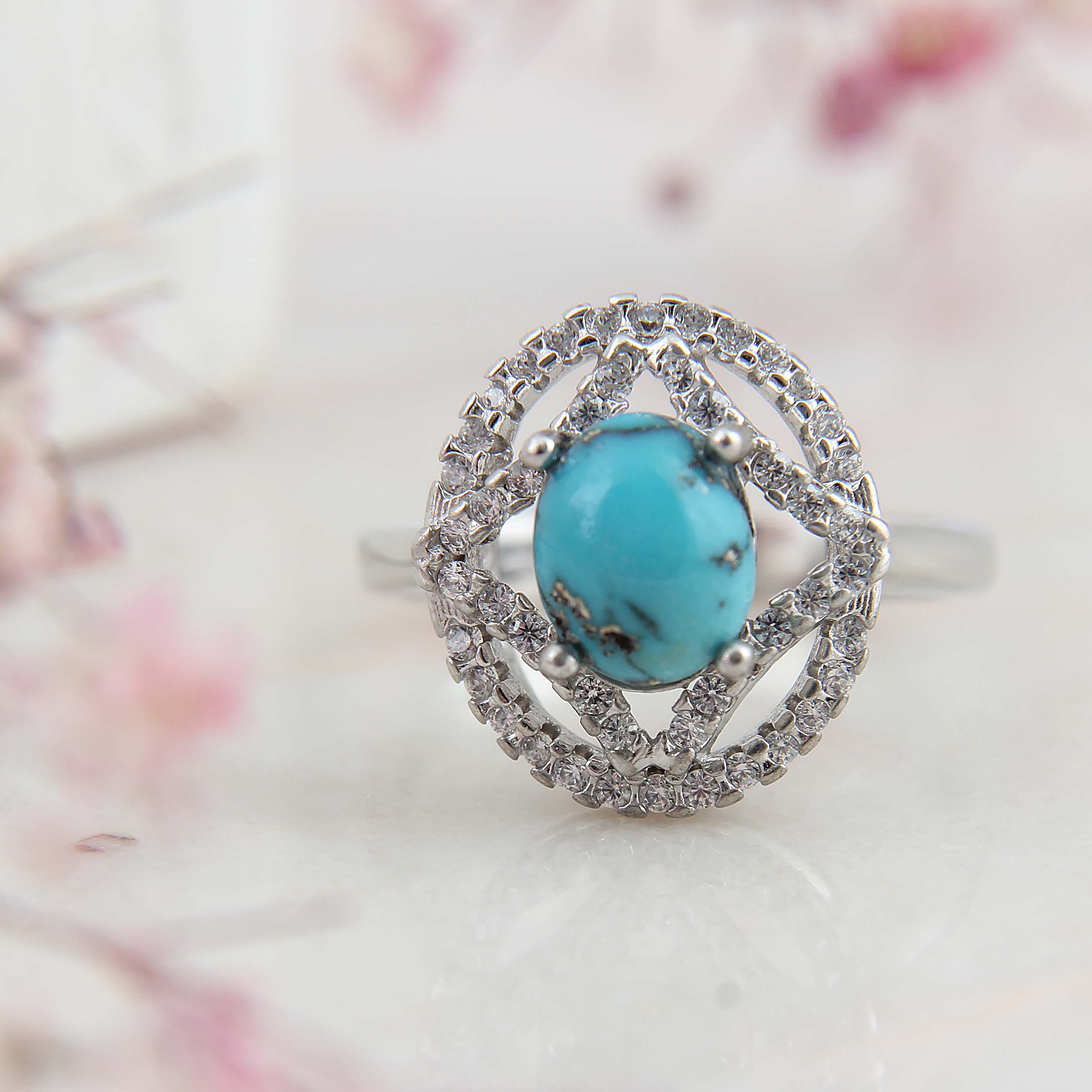 Price and Buy Persian Neyshabur Turquoise Silver Ring Handcrafted Rhodium Plated_68ff88e19e2d7.jpeg Price and Buy Persian Neyshabur Turquoise Silver Ring Handcrafted Rhodium Plated - Image 3