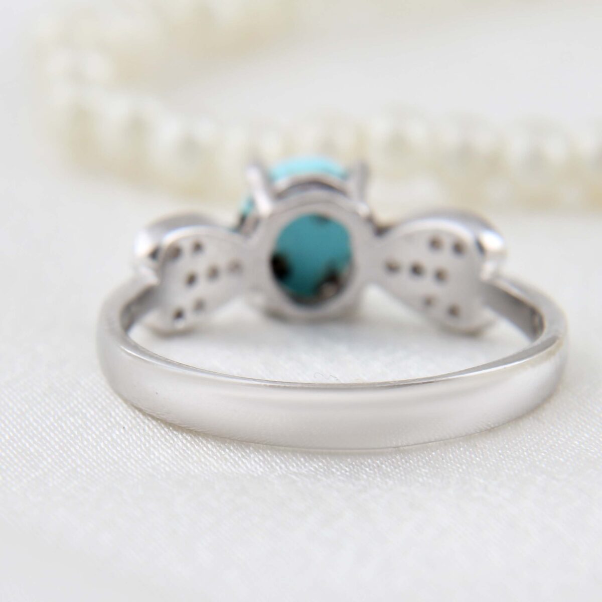 Price and Buy Persian Neyshabur Turquoise Silver Ring Handcrafted Sahar - Image 4