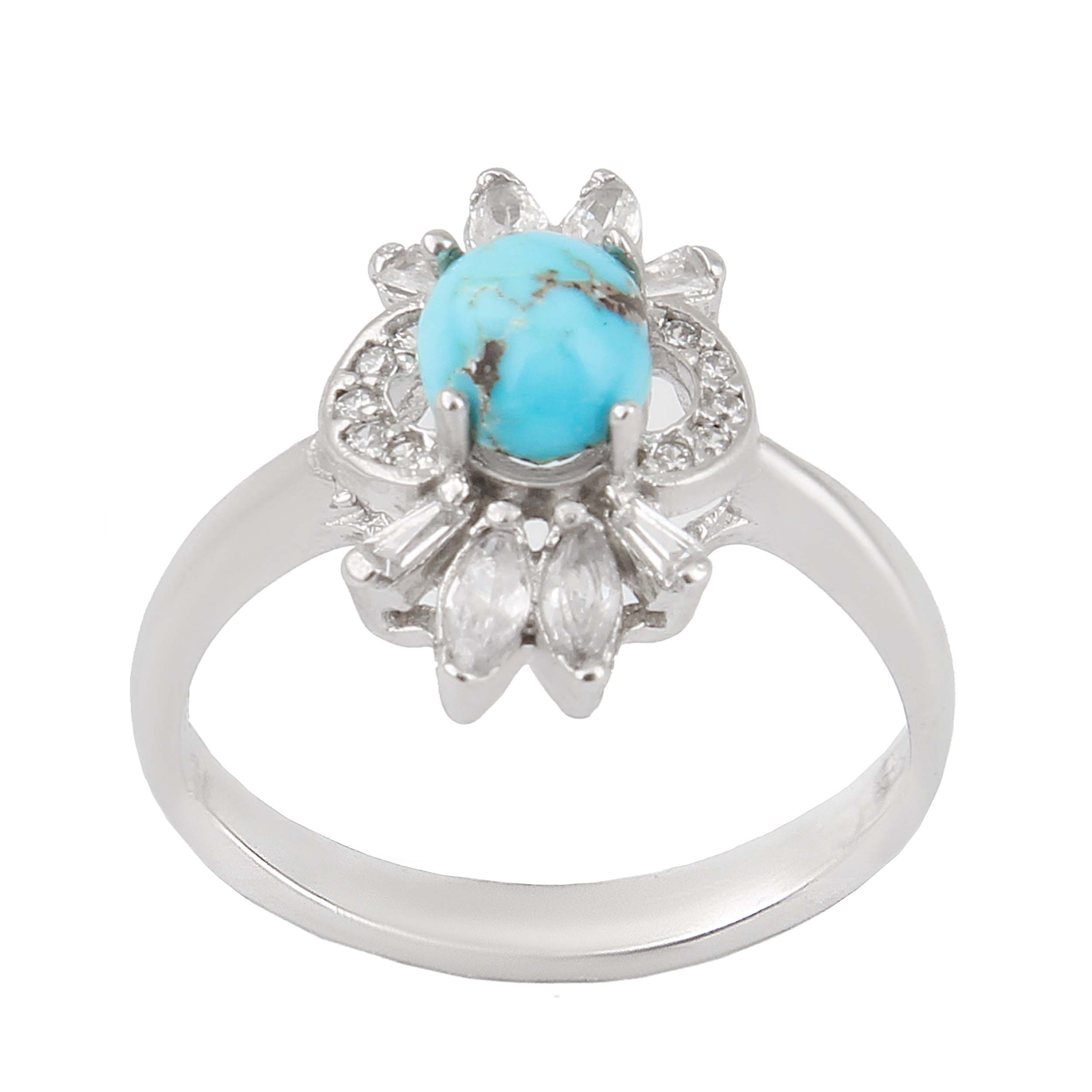 Price and Buy Persian Neyshabur Turquoise Silver Ring Handcrafted