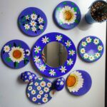 Price and Buy Persian Nowruz Haft Seen Set with Timeless Chamomile Floral Painted Pattern Set of 9 - Image 4