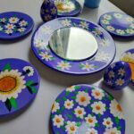 Price and Buy Persian Nowruz Haft Seen Set with Timeless Chamomile Floral Painted Pattern Set of 9 - Image 5