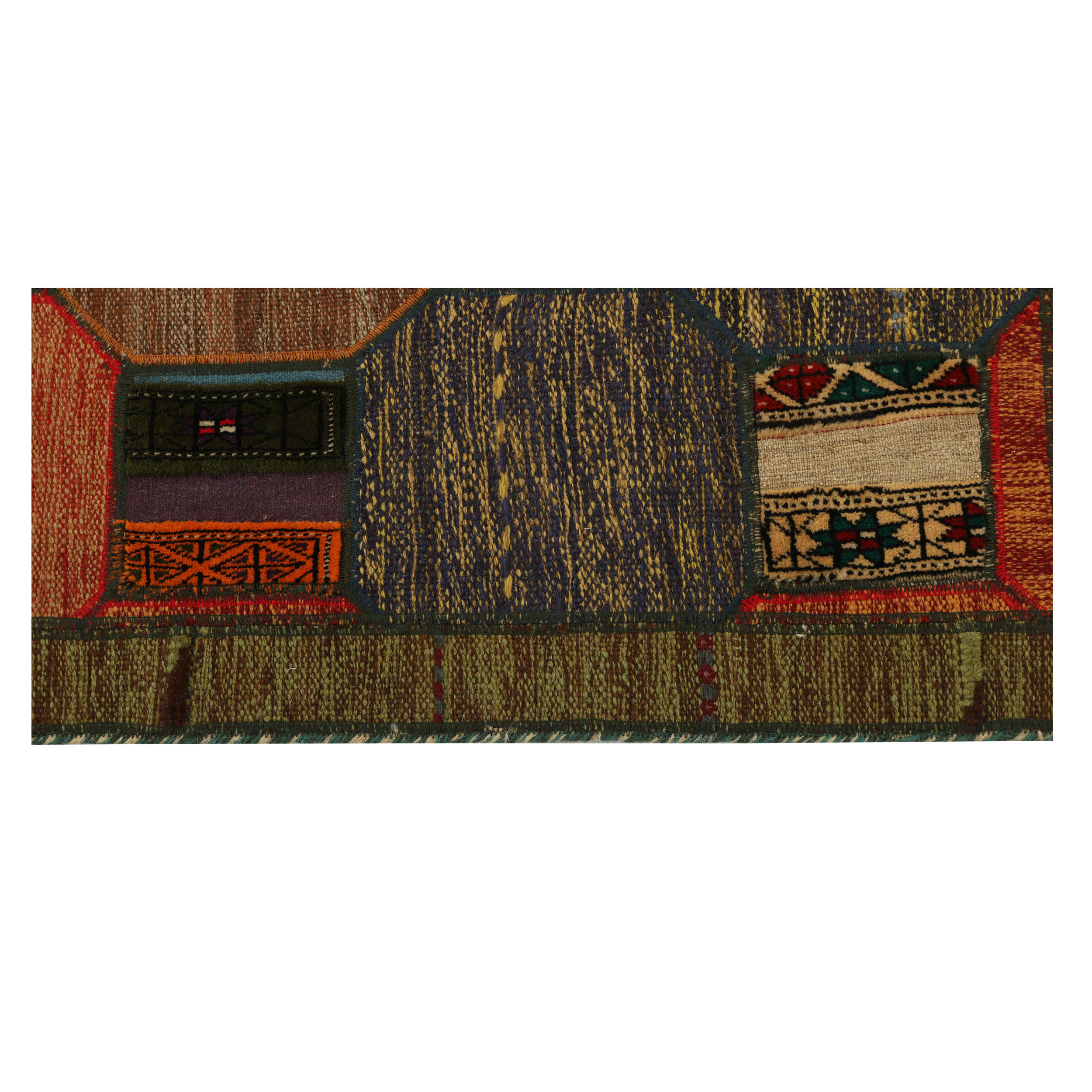 Price and Buy Persian Patchwork Kilim Rug Handwoven Brick Red - Image 7