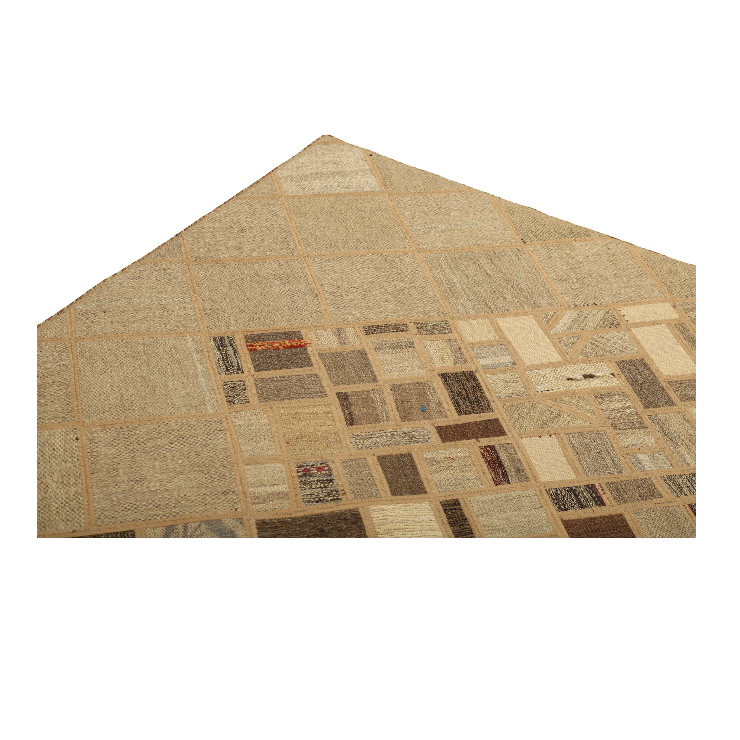 Price and Buy Persian Patchwork Kilim Rug Handwoven Cream - Image 4