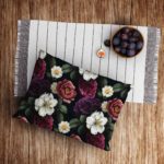 Price and Buy Persian Pillowcase with Floral Design in Black (Pack of 2) - Image 3