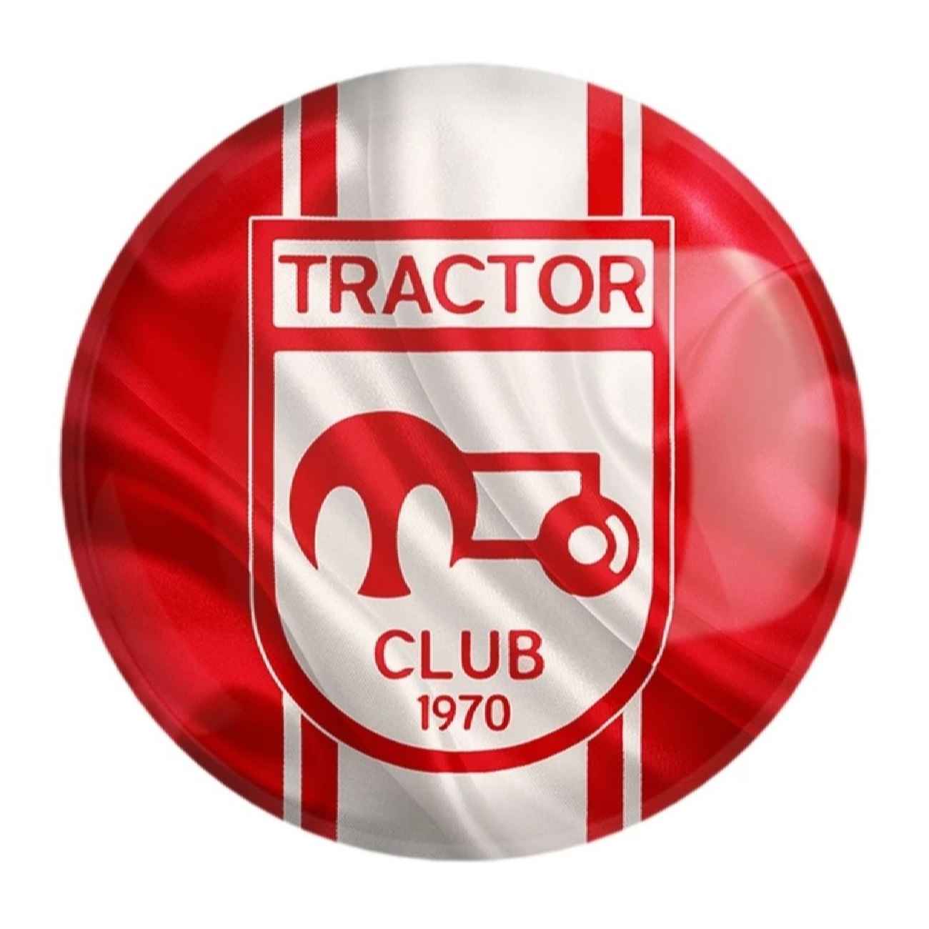 Price and Buy Persian Pinback Button with Matte Scratch-Resistant Tractor Sazi FC Design