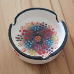 Price and Buy Persian Pottery Ashtray – Handmade Dot Art Design Goldar - Image 4