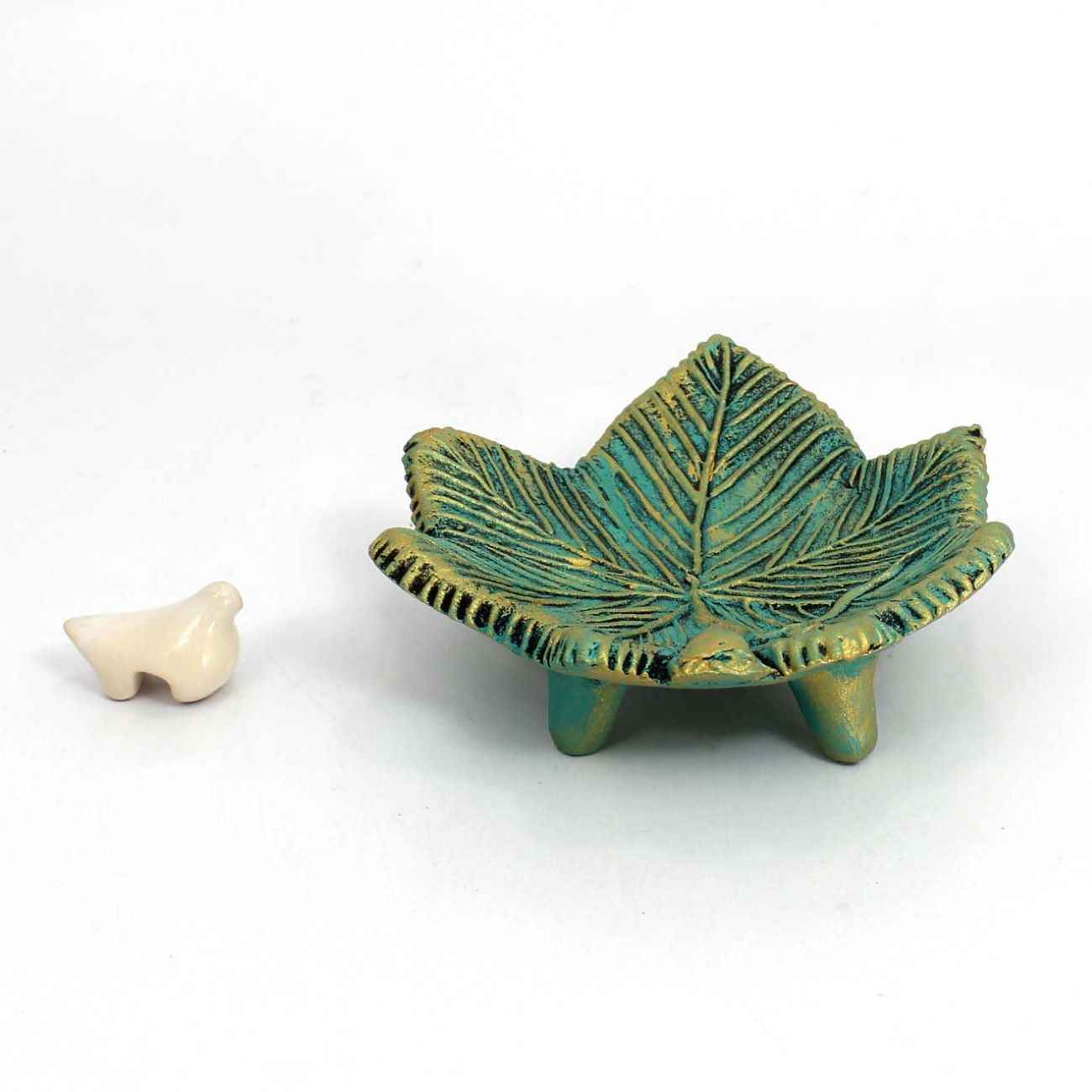 Price and Buy Persian Pottery Candlestick Handmade with Leaf & Bird Design - Image 5