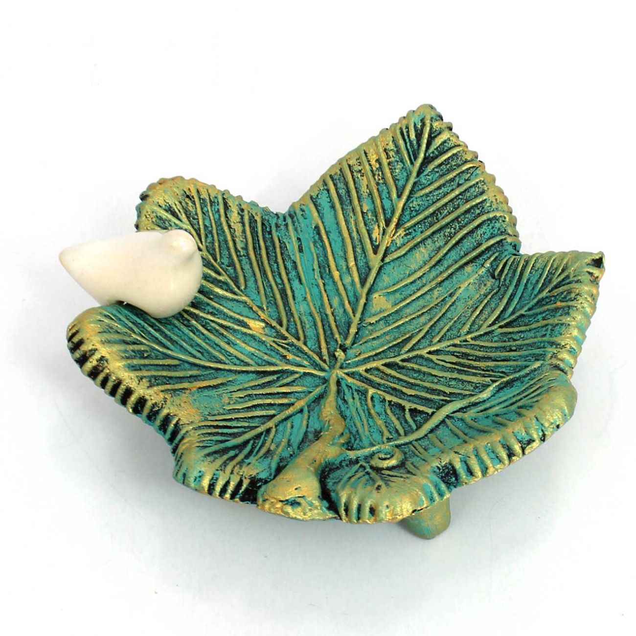 Price and Buy Persian Pottery Candlestick Handmade with Leaf & Bird Design - Image 6