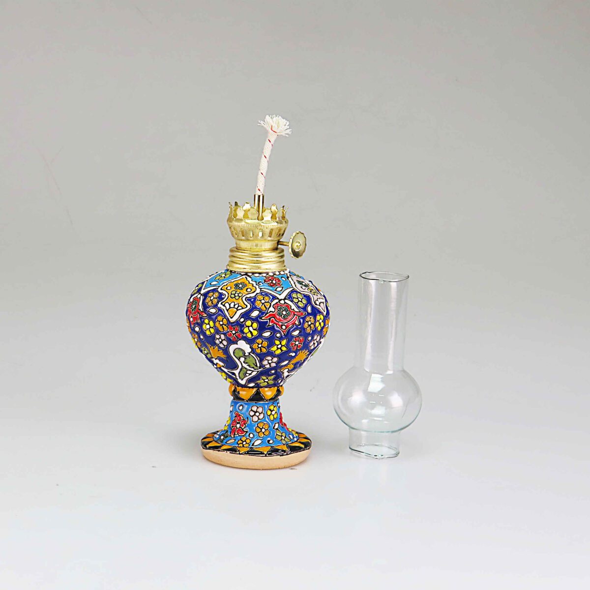Price and Buy Persian Pottery Kerosene Lamp Model Minakari - Image 3