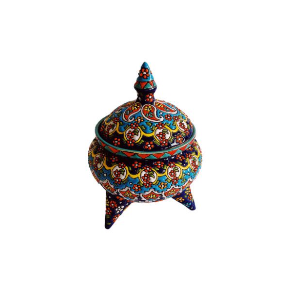 Price and Buy Persian Pottery Sugar Bowl in Minakari Enamelwork_690087324e50e.jpeg Price and Buy Persian Pottery Sugar Bowl in Minakari Enamelwork