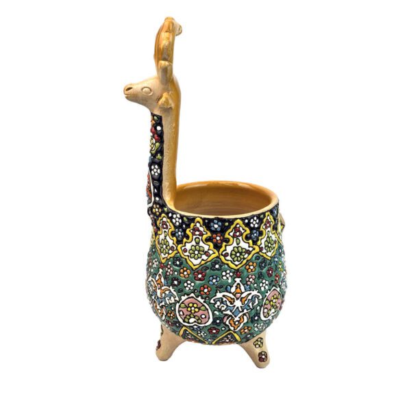 Price and Buy Persian Pottery Sugar Bowl Minakari Enameled with Deer Design_6900878a89f79.jpeg Price and Buy Persian Pottery Sugar Bowl Minakari Enameled with Deer Design
