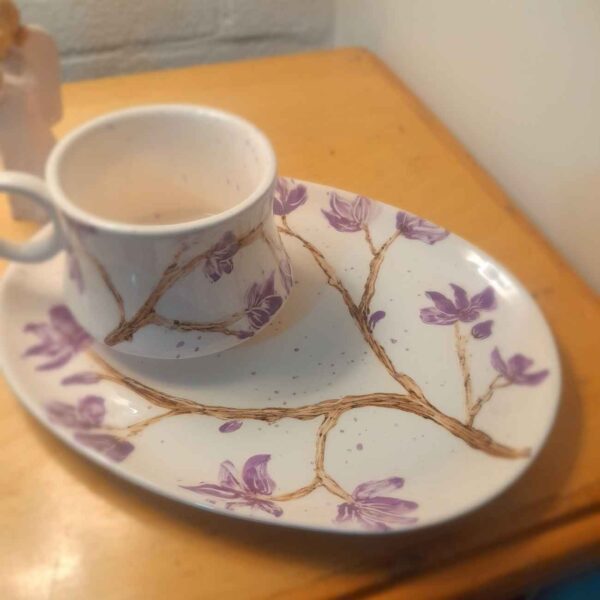 Price and Buy Persian Pottery Teacup and Saucer with Elegant Lavender Design_69014f6e5a79b.jpeg Price and Buy Persian Pottery Teacup and Saucer with Elegant Lavender Design