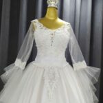 Price and Buy Persian Princess Wedding Dress – Arabic Style with Bell Sleeve, Beautiful Fit - Image 4