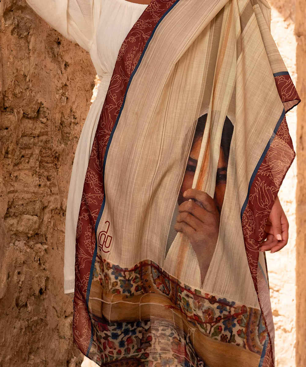 Price and Buy Persian Print Shawl for Women Artistic Model Ghaali - Image 3