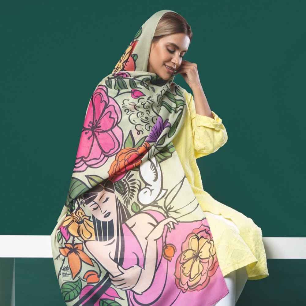 Price and Buy Persian Printed Shawl Artistic & Lightweight Nafas - Image 3