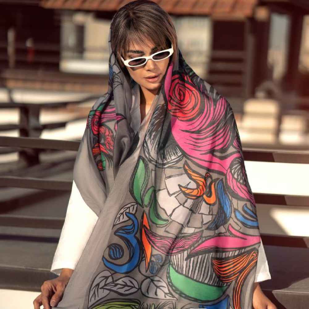 Price and Buy Persian Printed Shawl Artistic & Lightweight Vojoud