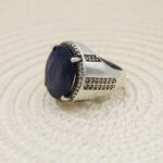 Price and Buy Persian Ruby Silver Ring Handcrafted For Men - Image 4