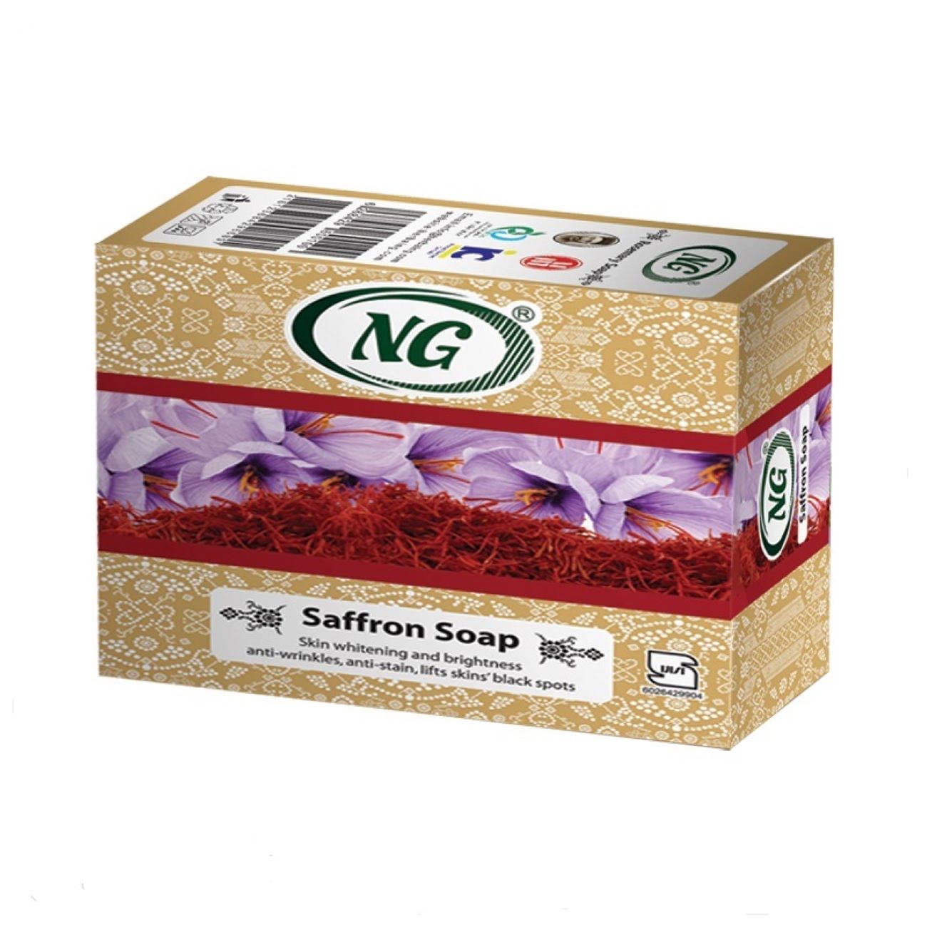 Price and Buy Persian Saffron Soap Bar for Refreshed & Rejuvenated Skin (x6)