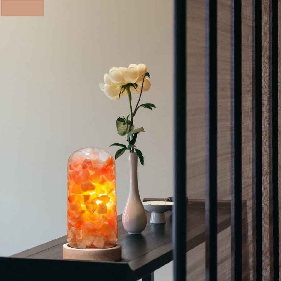 Price and Buy Persian Salt Chunks Lamp – Modern Cylindrical Design - Image 3