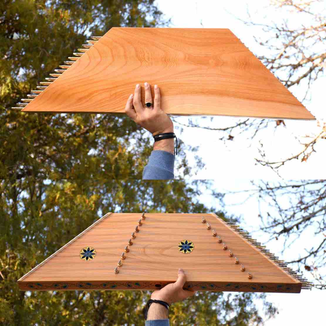 Price and Buy Persian Santur – Handcrafted Hammered Dulcimer by IranSaz, Roz - Image 3