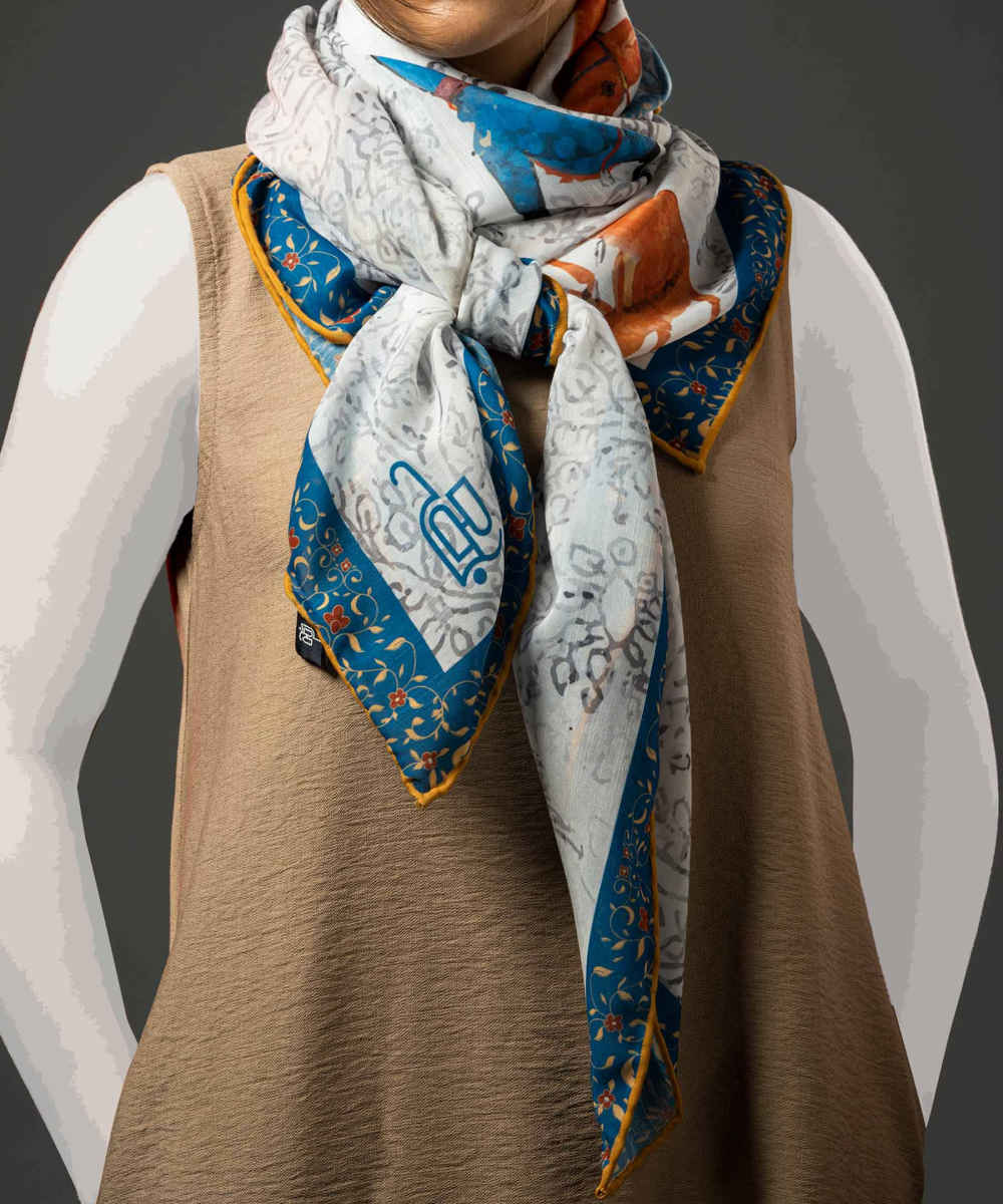 Price and Buy Persian Scarf for Women – Luxe and Vibrant Motif Bahram o Azadeh - Image 4
