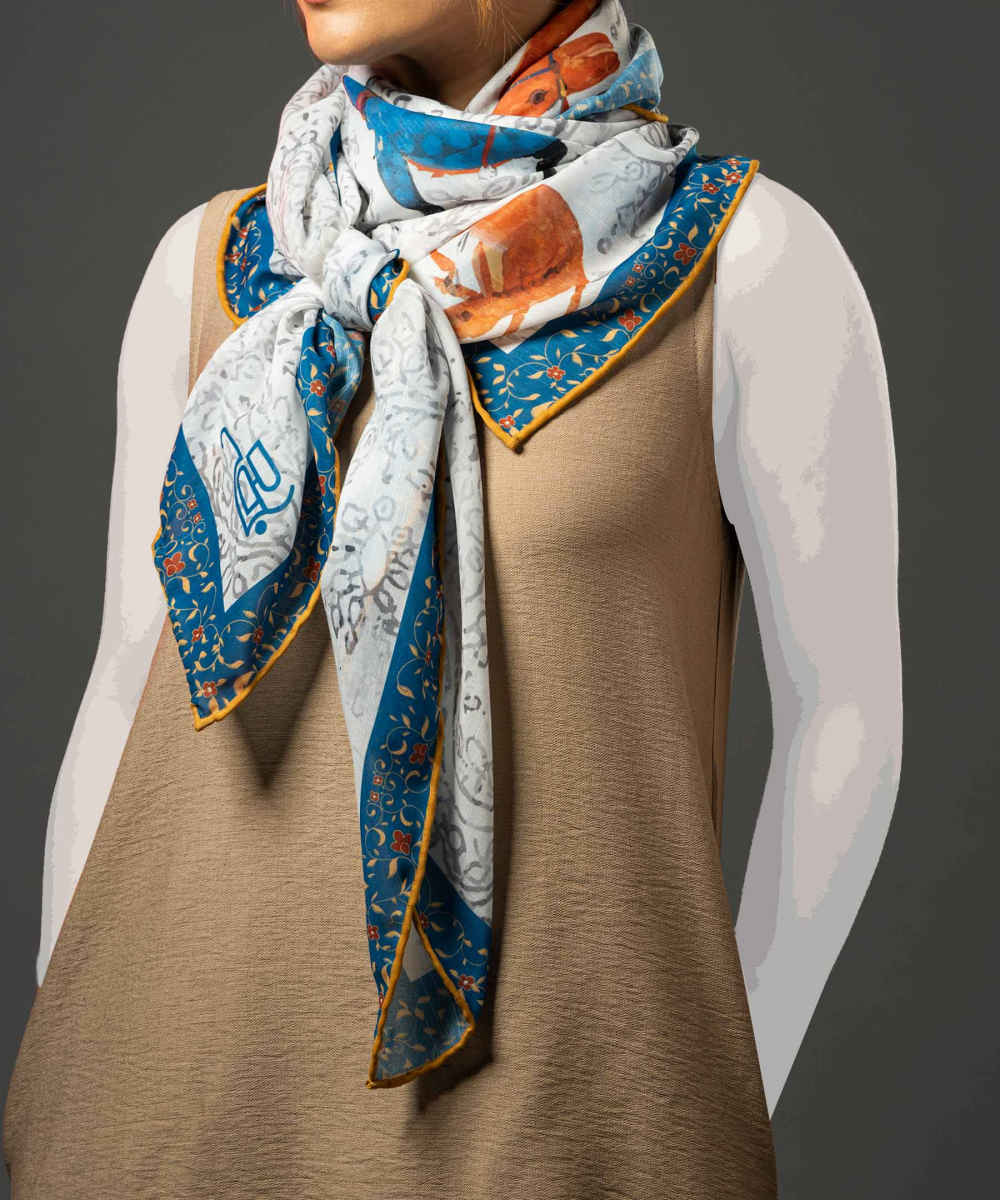 Price and Buy Persian Scarf for Women – Luxe and Vibrant Motif Bahram o Azadeh - Image 5