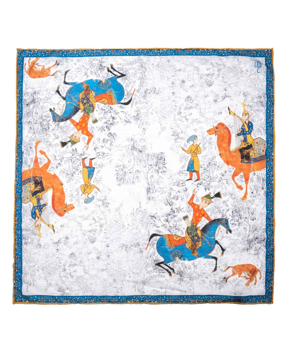 Price and Buy Persian Scarf for Women – Luxe and Vibrant Motif Bahram o Azadeh - Image 7