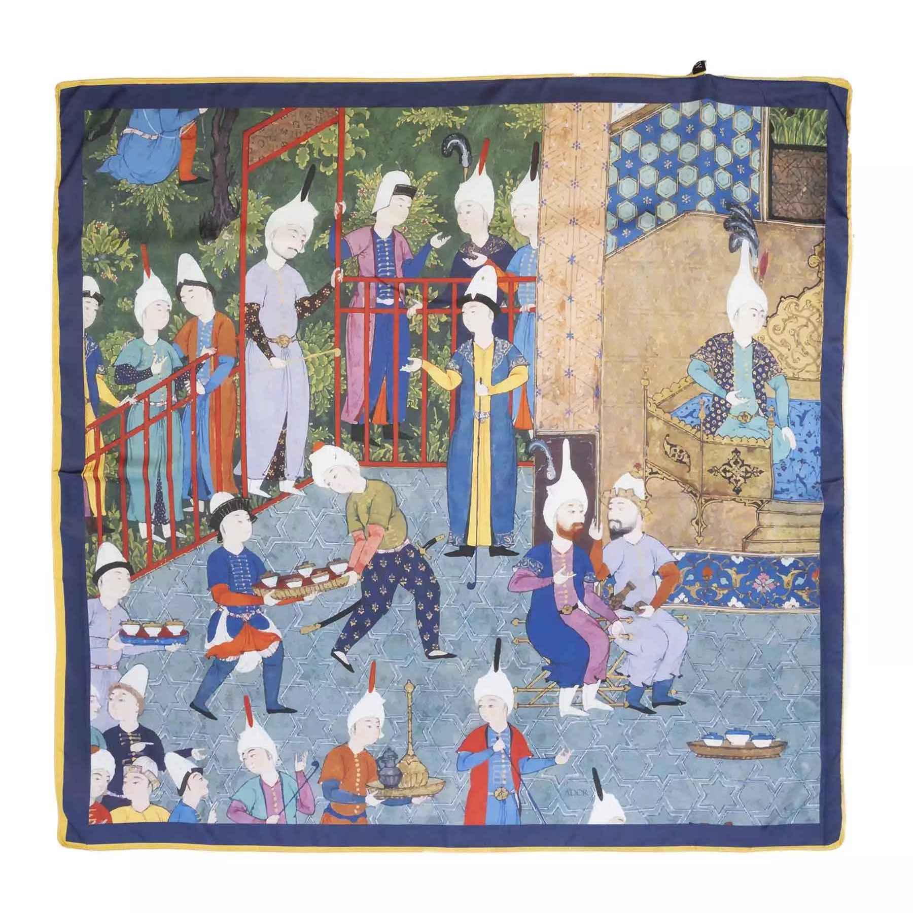Price and Buy Persian Scarf for Women – Vibrant Shahnameh Inspired Motif