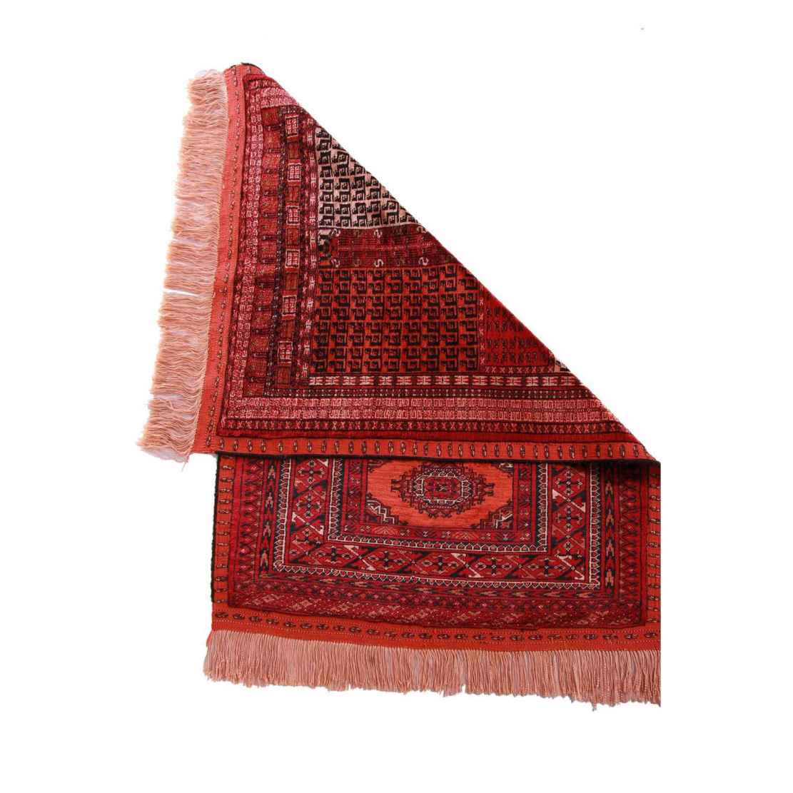 Price and Buy Persian Silk Carpet Hand-Knotted with Intricately Tribal Design Traditional - Image 3