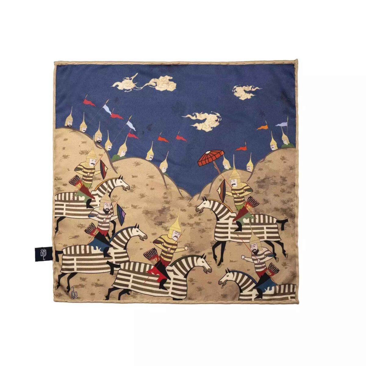 Price and Buy Persian Silk Mini Scarf for Women – Luxe & Vibrant Motif Razm