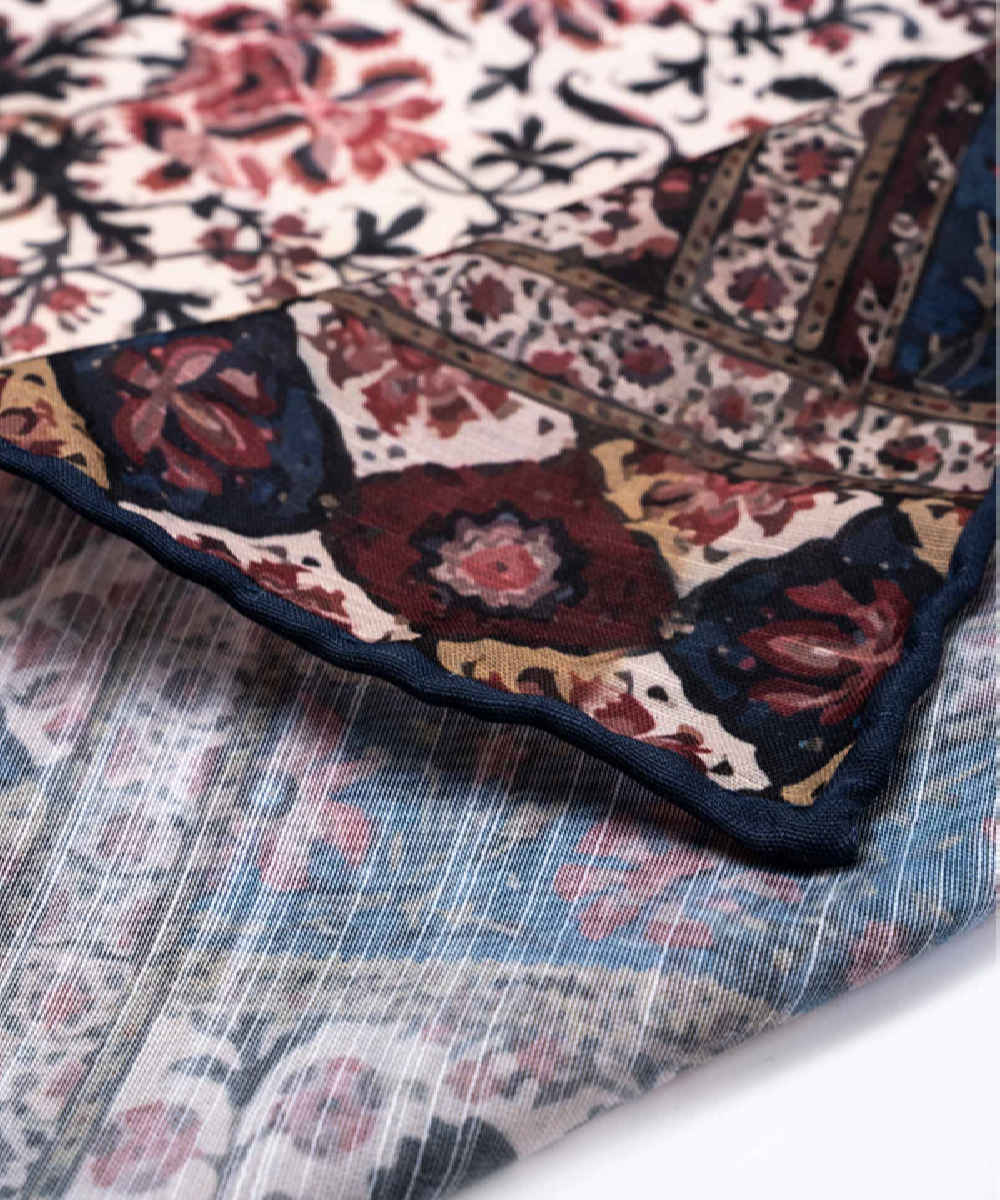 Price and Buy Persian Silk Neck Scarf for Women Luxe and Vibrant Square Golestan - Image 3