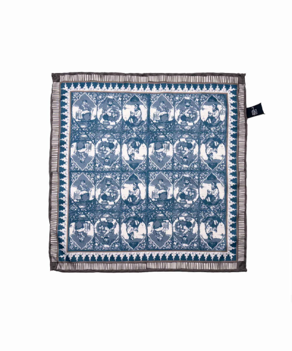 Price and Buy Persian Silk Neck Scarf for Women Luxe and Vibrant Square Golzar - Image 4