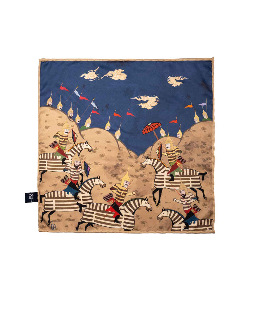 Price and Buy Persian Silk Neck Scarf for Women Luxe and Vibrant Square Razm - Image 4