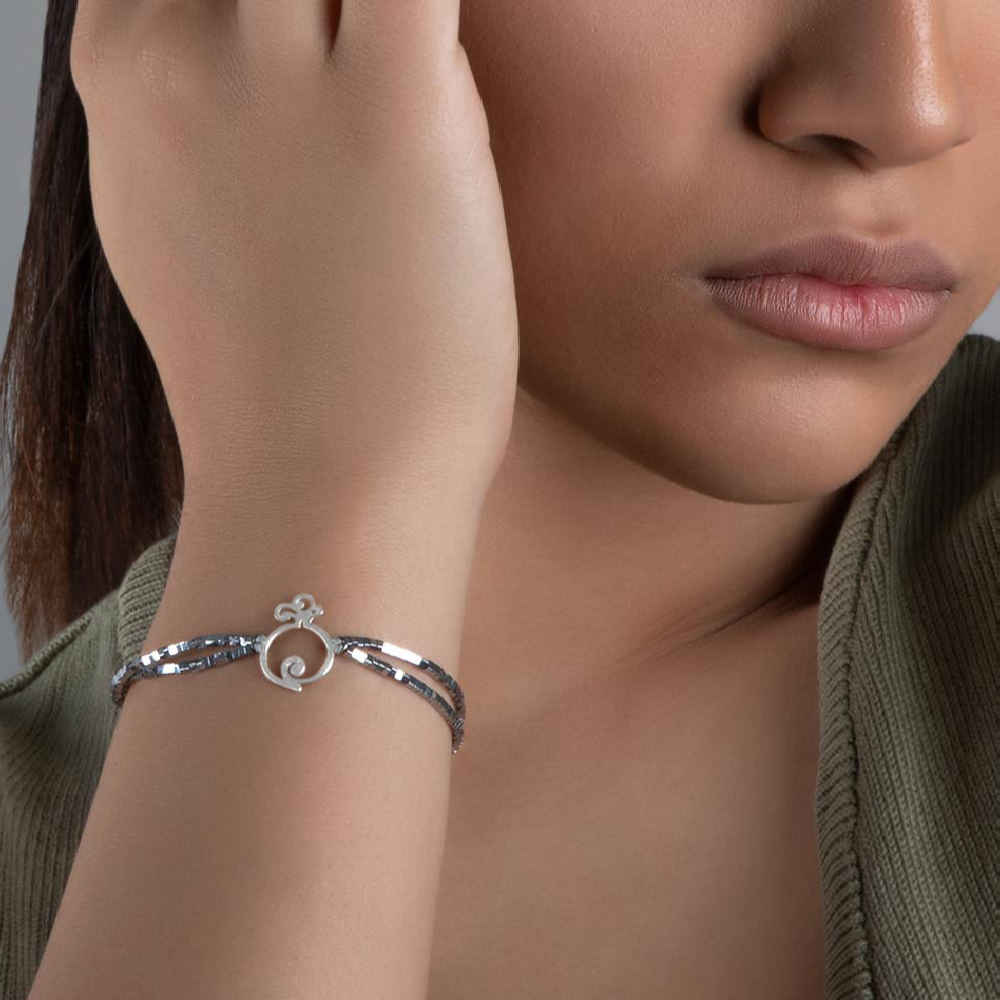 Price and Buy Persian Silver Beaded Bracelet for Women – Anar Model - Image 3