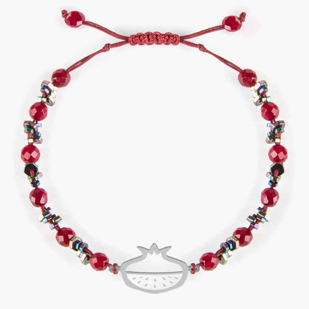 Price and Buy Persian Silver Beaded Bracelet for Women – Laal Design - Image 3